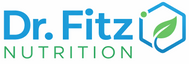 Dr. Fitz Nutrition logo with a blue and green design on a white background