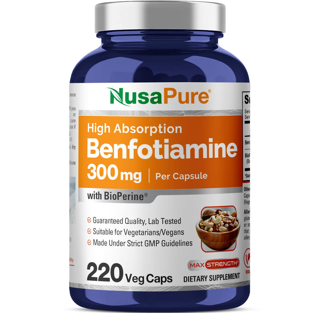 Benfotiamine 300 mg – 220 Veggie Capsules (220-Day Supply)